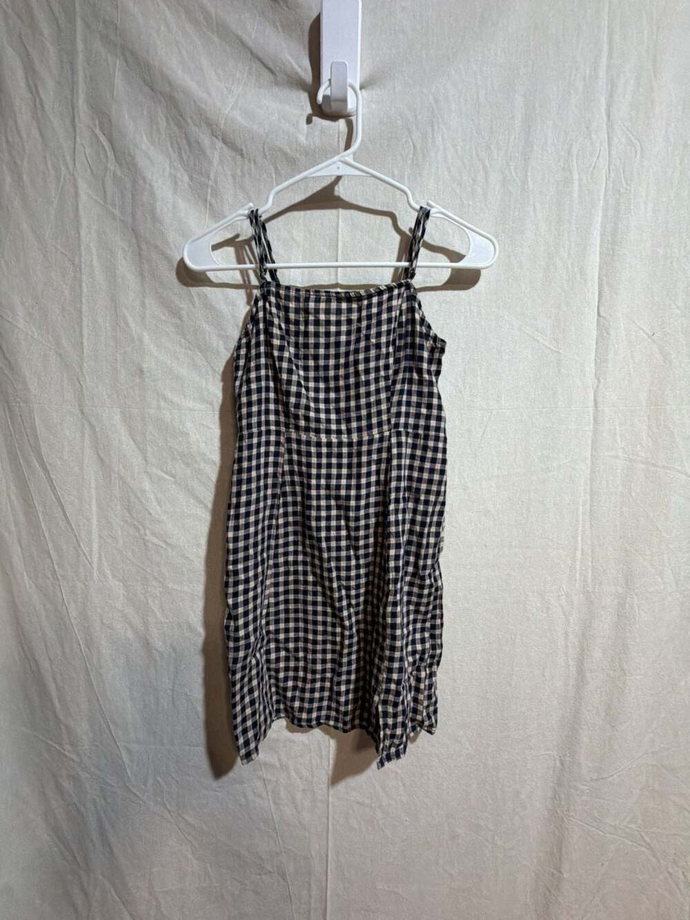 Ivy + Main Gingham Check Mini Dress Adjustable Strap